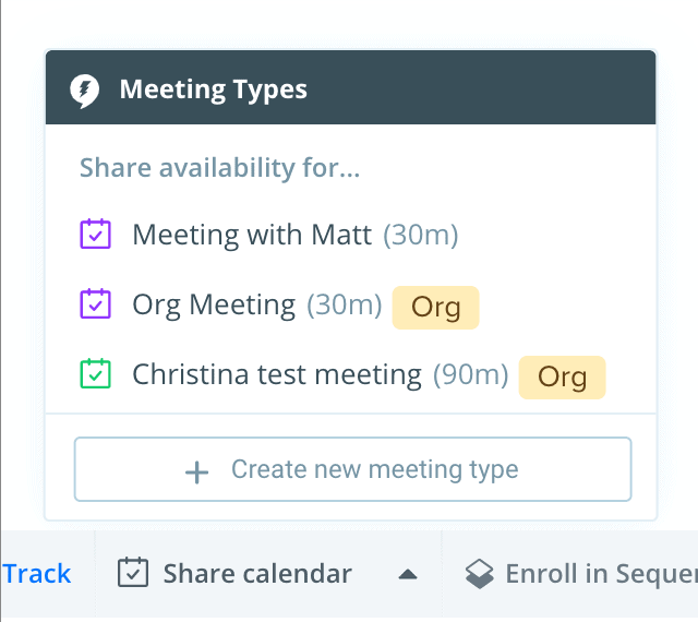 Universal Meetings email extension